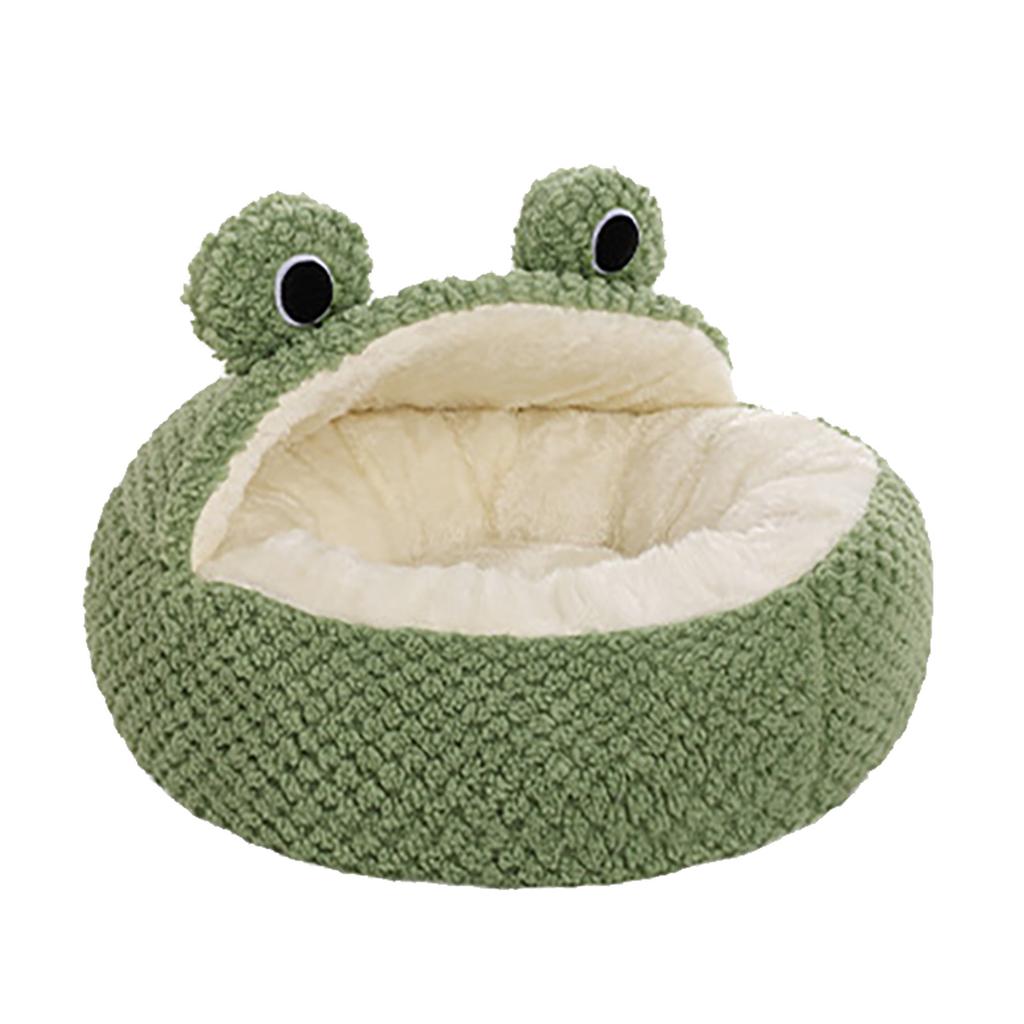 Green Cat Bed Washable Non Slip Waterproofing Bottom Comfortable Cute Dog Kitten Sping Bed for Home