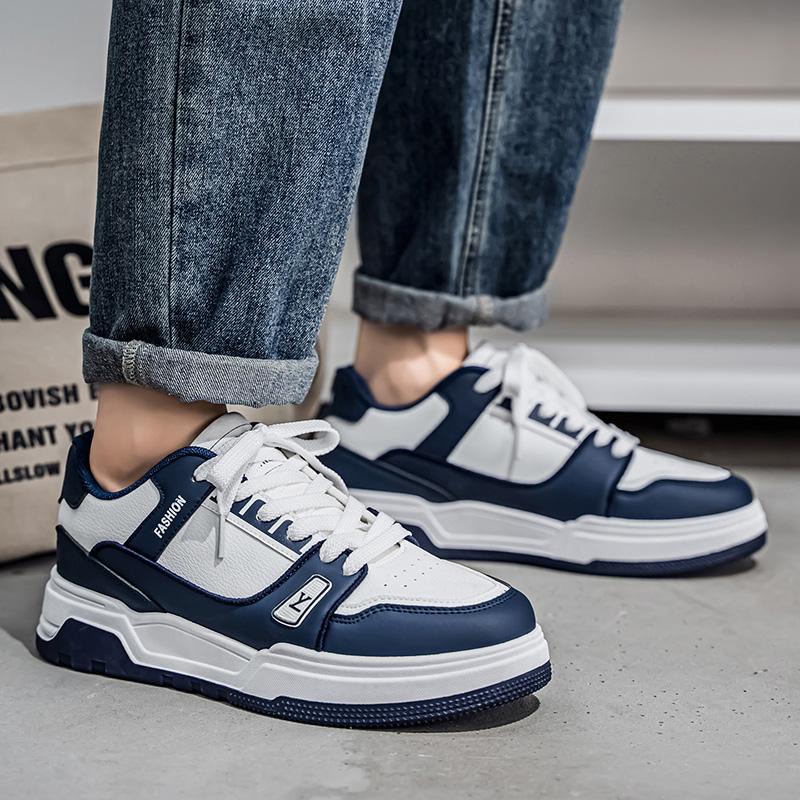 New Men's Classic Fashion Low Top Thick Sole Skateboarding Shoes Comfortable Soft Sole Basketball Sneakers