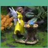 Resin Fairy Garden Figurine With Angel And Bird For Wedding Decor Gift Ideas