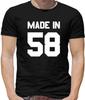 Made IN Birthday 58 T-Shirt - 1958 - 62 - 62nd - - Year of Birth -age