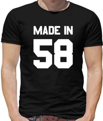 Made IN Compleanno 58 T-Shirt - 1958 - 62 - 62nd - - Anno di Nascita -età S