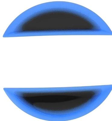 SILKBLAZE Heat Blue Emblem Sheet Suzuki Universal Black Base Chrome Ring Set HBO-S01BK