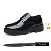 Platform High Heel 4/7/9 CM Height Increase Casual Men Brogue Patent Leather Shoe Man Oxford Dress Shoes Elevator Formal Wedding