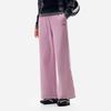 Li Ning Fitness Series Fleece Lined Warm Wide Leg Mid Rise Casual Fashion Knitted Sports Pants Women bottoms AKLV972-7