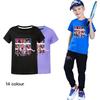 5036 Kids Girls Boys Rumi Mira Zoey Print Casual Cotton Short Sleeves T-Shirt