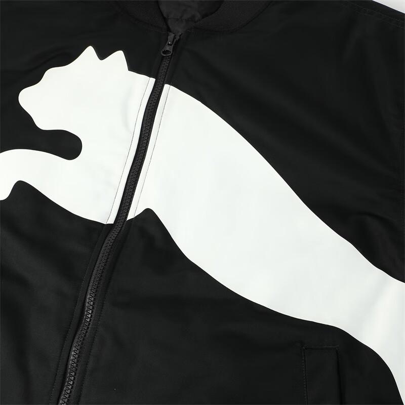 New PUMA LOGO BOMBER Jackets Coats Unisex Black 687430-01