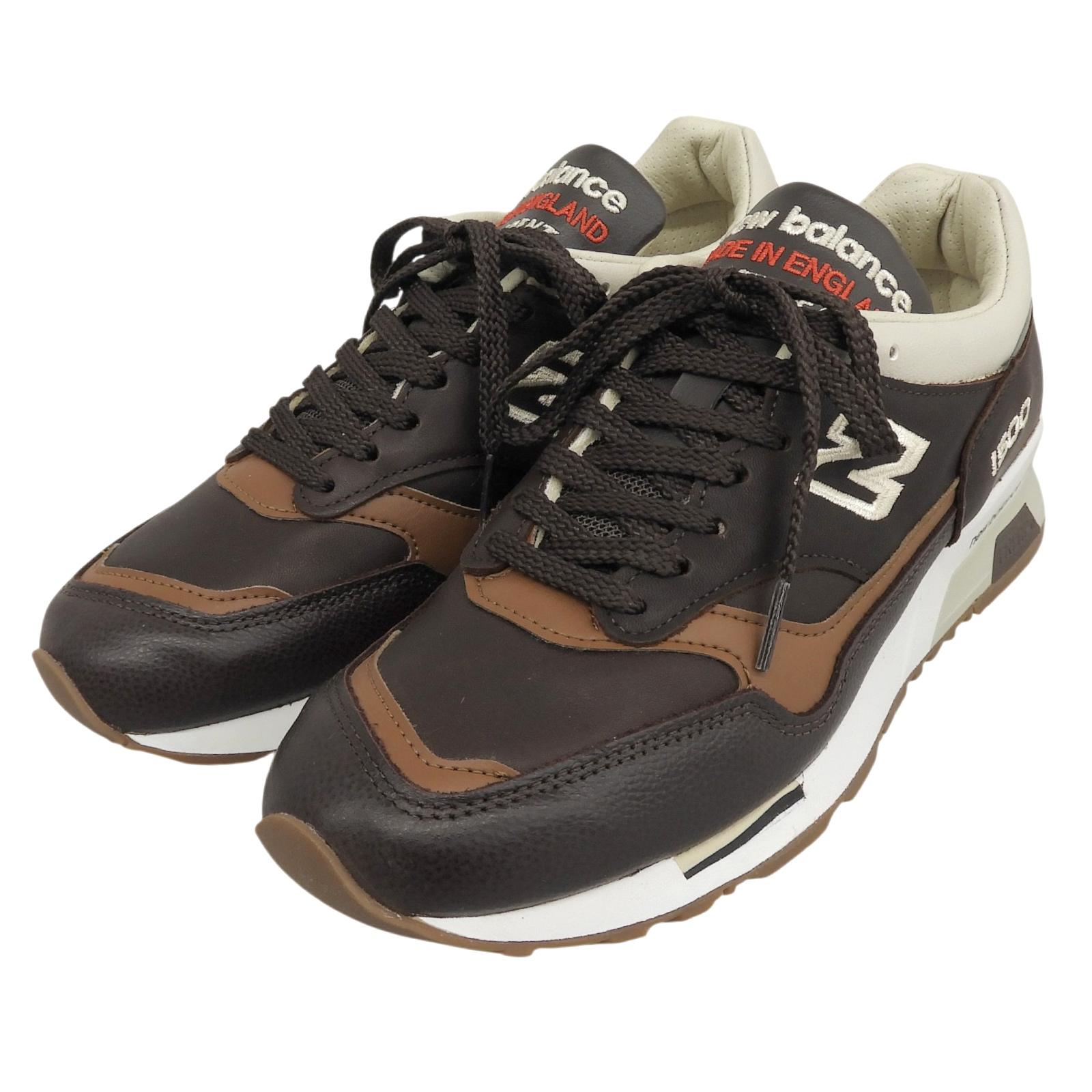 Pristine NEW BALANCE sneakers Brown Natural leather mens 25.5cm M1500GNB Used