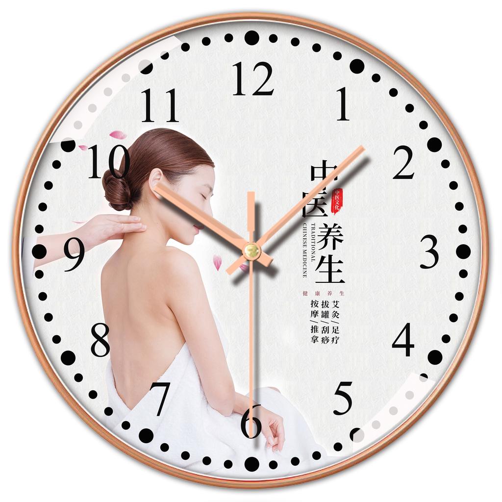 10 Inch 25cm Wall Clock for Home Health Club, Stylish and Stylish Decoration On The Clock Wall, Simple Wall Hanging