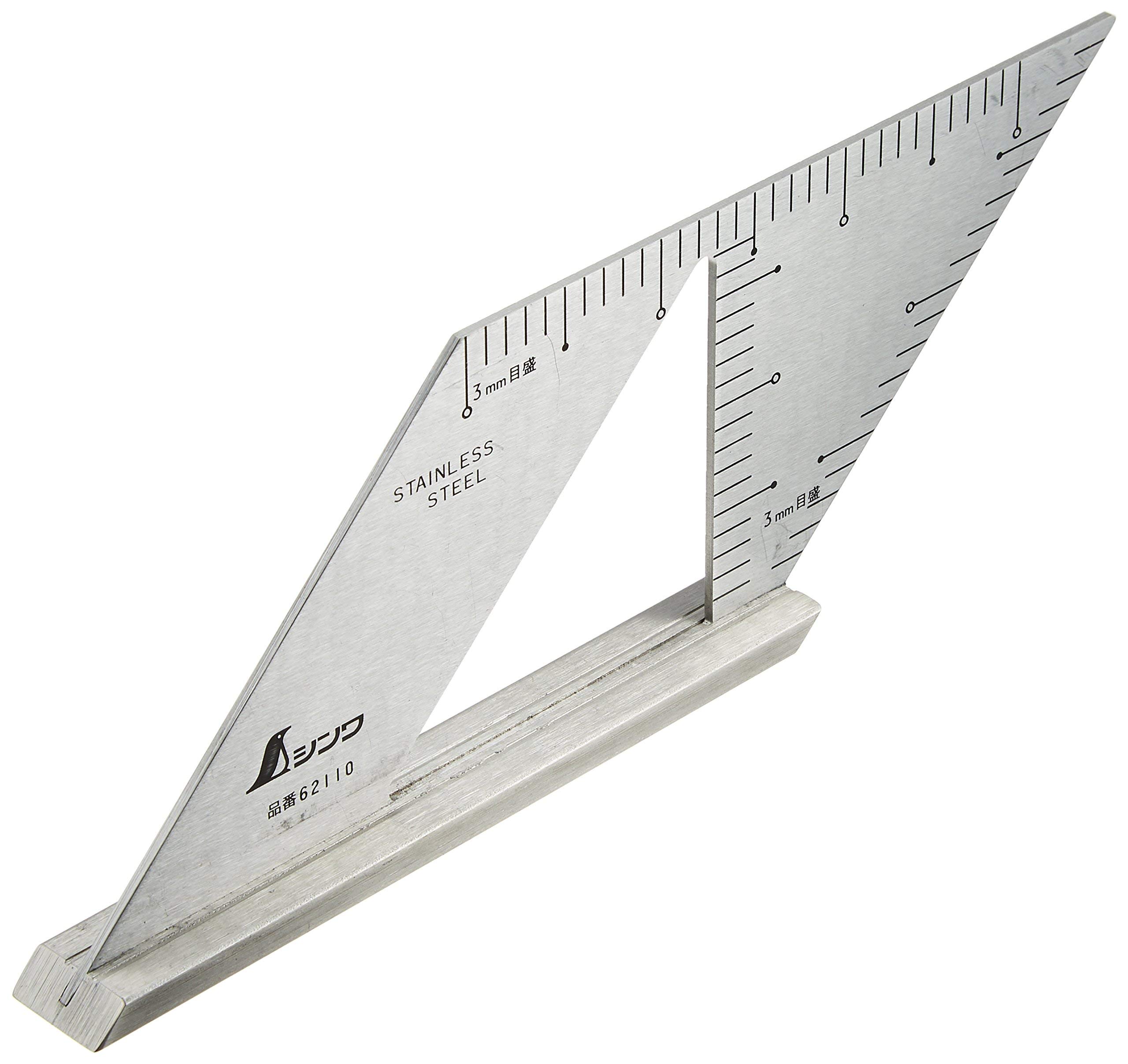 

Shinwa Sokutei Stop Ruler with Right Angle 62110