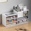 Minimalistischer Schreibtisch-Stifthalter und Aufbewahrungsbox - Großes Fassungsvermögen, Multifunktionaler Schreibtisch-Organizer für Schüler und das Büro.