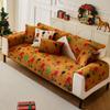 Winter Slipcover Father Christmas Funda Sofa Mats  Living Home Non-slip Sofa Cushion Couch Sofa Covers