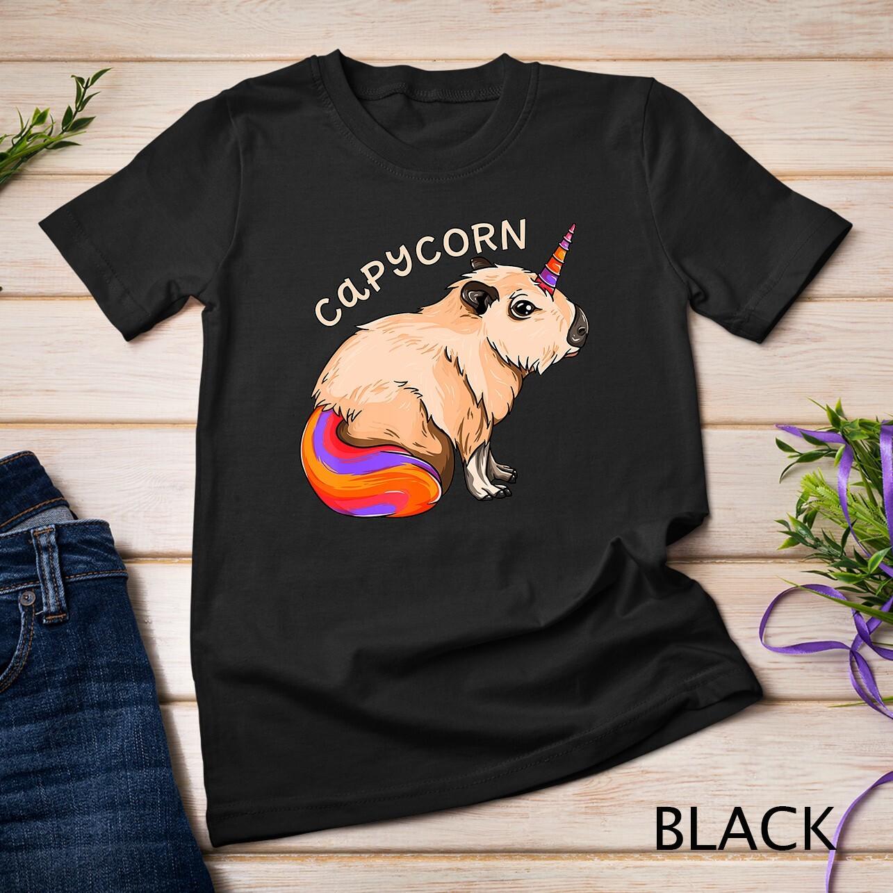 Capycorn Capybara Unicorn - Cute Kawaii Rainbow Rodent T-Shirt Mens Womens Tees Top Unisex T-Shirt Mens Womens Tees Top 2XL