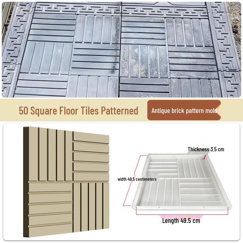 Garden Cement Tile Mold for Outdoor Stepping Stones