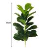 23 Leaves Artificial Ficus Tree Green Plastic Large Artificial Ficus  Office Decor