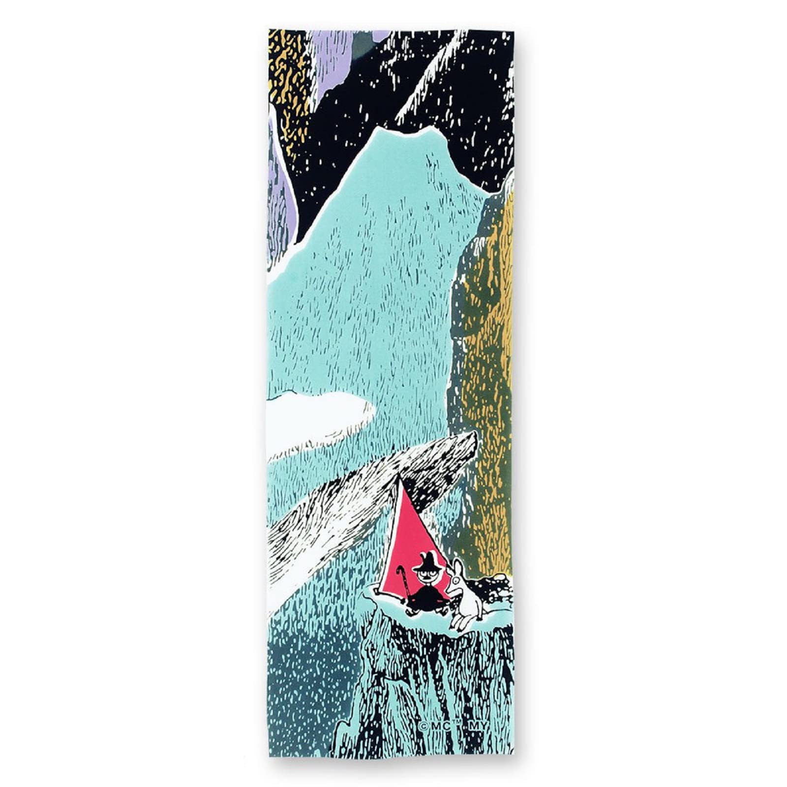 

Miyamoto полотенце Мумины окрашенное тенугуи 33 x Сделано в 51051 (Палатка) - Красный, Прибл.. 100см, Япония,