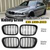 For Bmw 5 Series E39 525 528 530 535 1999-2003 Car Grille Front Kidney Grill Double Line Black 51137005837 51137005838