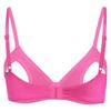 Womens Bra Cutout Push Up Shelf Bra Top Adjustable Straps Lace Trim Brassiere Valentine Lingerie