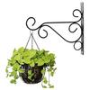 Metal Wall Hook Wall-mounted Plant Hanger Hook with Screws Heavy-Duty Hook for Flower