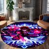 1pc Akaza  Carpet, Round Rug, Comfortable, Suitable for Entryways, Living Rooms, Office, And Bedrooms, Christmas Decoration