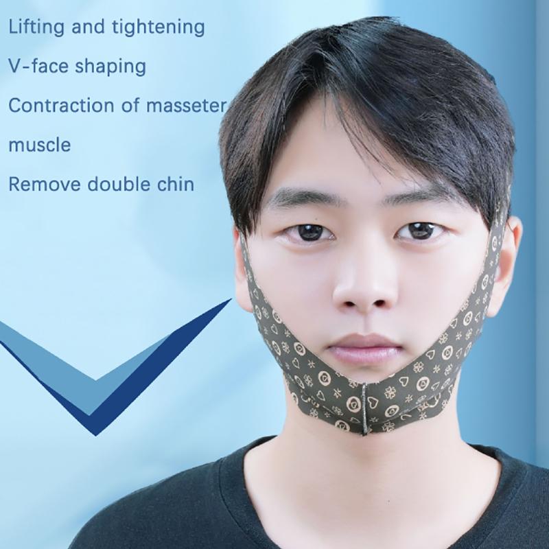 For Men V-Face Bandage Facial Lifting And Tightening Shaping Contour Mask Quickly Improving The Masseter Muscles Double Chin
