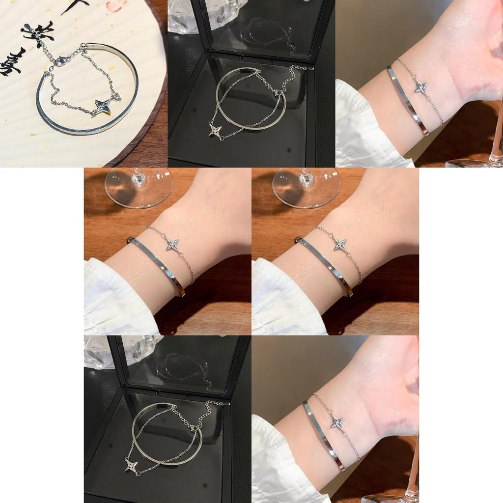 Fashionable Starry Bracelet For Women Stylish Double Layer High-end Design