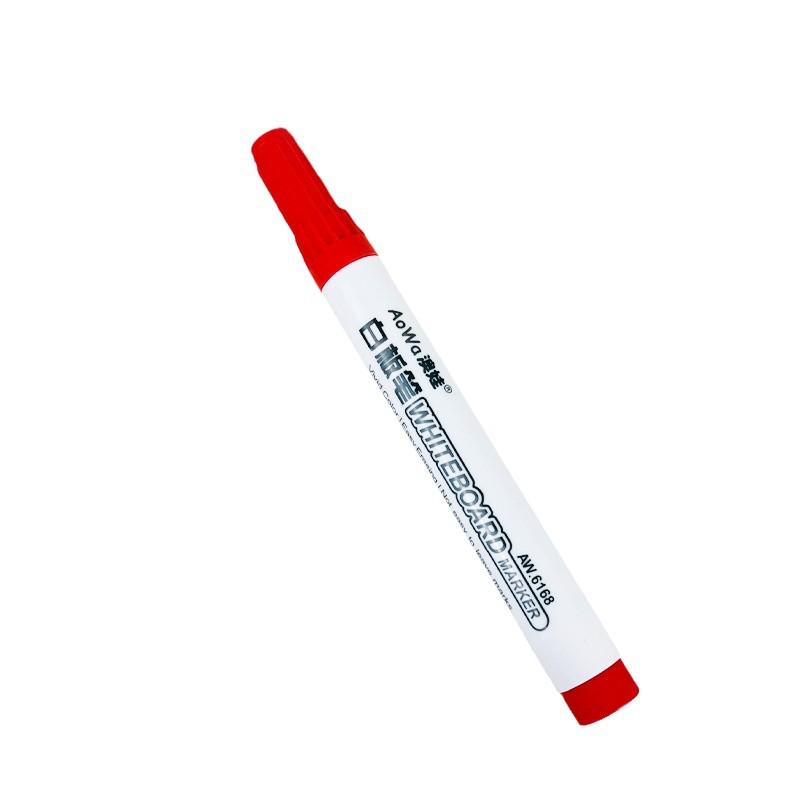 Erasable Refillable Whiteboard Marker, Thick Tip, Large Capacity for Office & Teachers, Red/Black