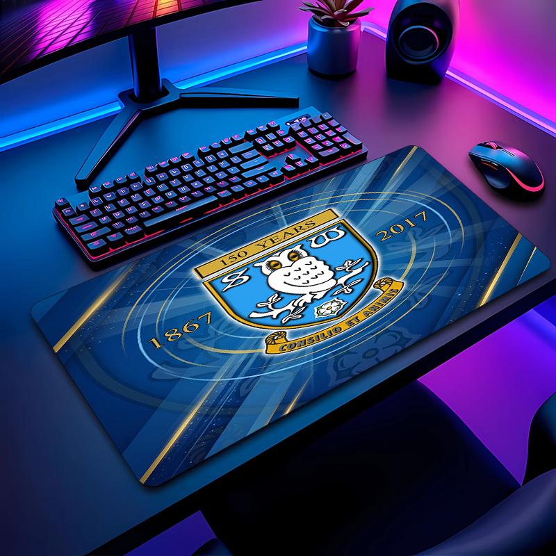 Sheffield Wednesday Football Pattern Mouse Pad Non?Slip Rubber Base Gaming Mousepad For Desk Office Home