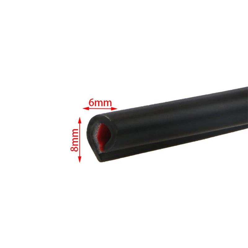 5M Car Door Edge Scratch Protector Strips Guard Trim U Type Car Door Protector Anti Collision Strips Car Decor Auto Accessories