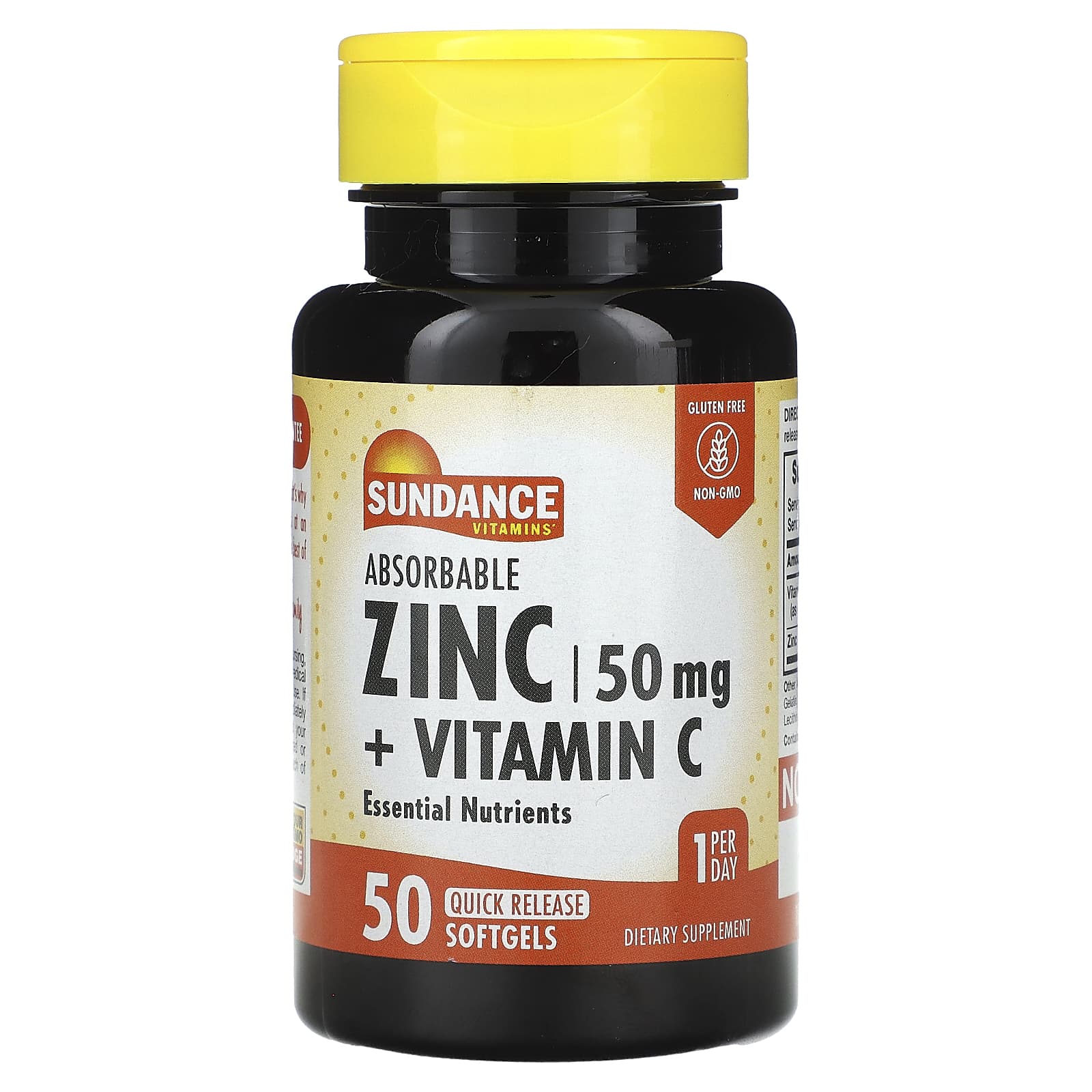 

Absorbable Zinc + Vitamin C, 50 Rapid Release Softgels