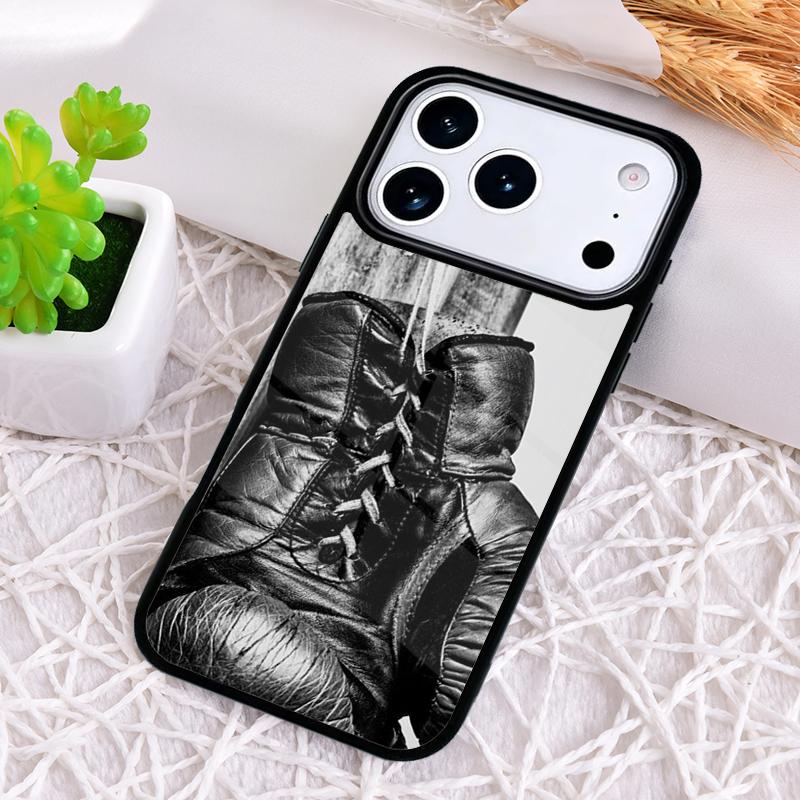 Boxing Gloves Printed Soft Phone Case for iPhone 17 Air 16 15 11 12 14 13 Pro Max Shockproof Cover