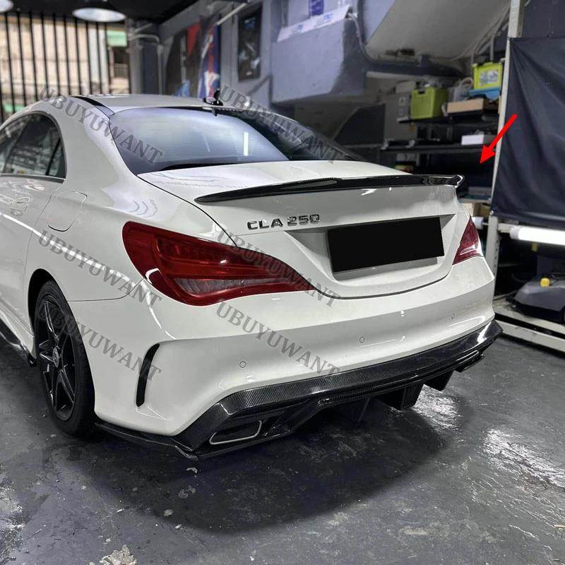For Benz W117 FD Style CLA C117 Carbon Fiber Rear Trunk Spoiler 2013-UPGood product