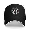 Summer Funny Hands 67 Meme Six Seven Gen Alpha Slang Baseball Cap Y2k Cool Design Sun Trucker Hat Male Adjustable Snapback Cap