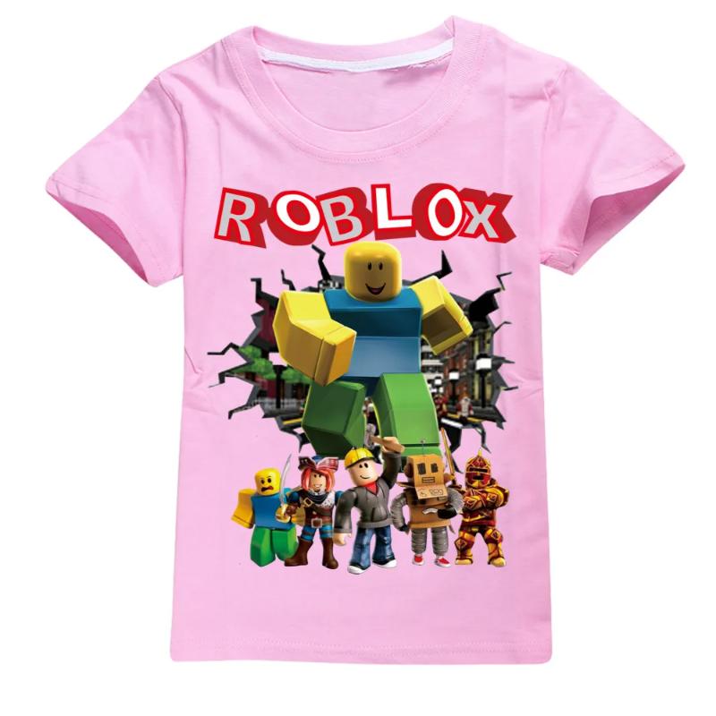 

Roblox Мультяшна Футболка для Дітей З коротким Рукавом 2D Принт Повсякденний Спортивний Топ з Аніме Ідеальний Подарунок на День Народження для Дітей 130cm