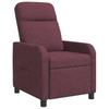 Recliner Chair Purple Fabric