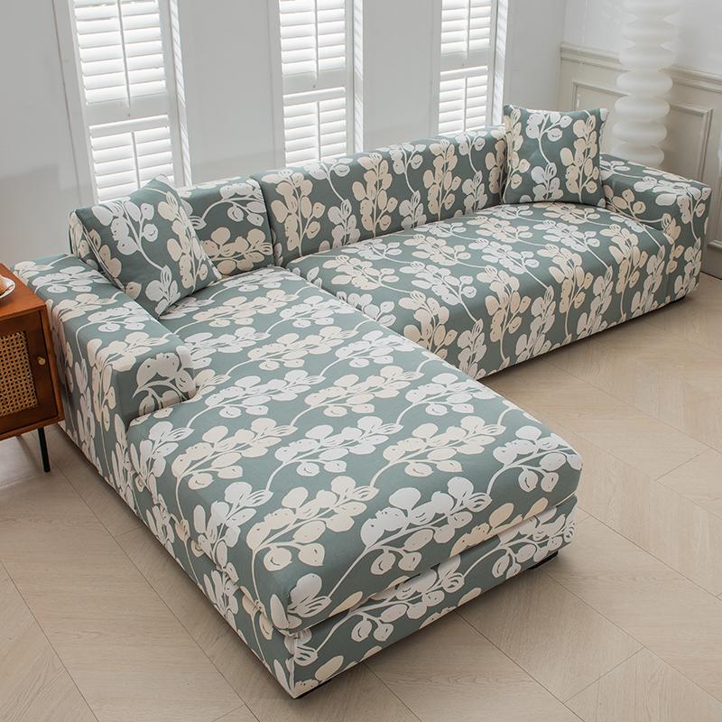 

Stretch Sofa Cover for Living Room Spandex Non Slip Couch Cover with Elastic Bottom L-Shaped Sofa Need Order 2 pieces Sofa Cover Small(90-140cm)1pc