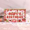 Red Happy Birthday Photography Backdrop Polyester Party Hanging Banner  Photo Booth