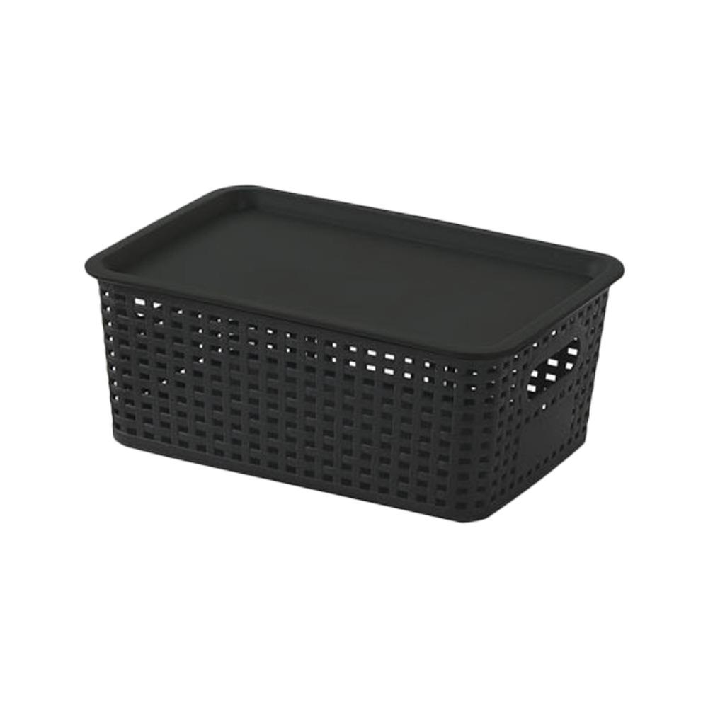 With Lid Storage Box Large Capacity Kitchen Storage Box Portable Storage Basket  Home Decoration