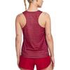 Nike Canottiera Sportiva a Strisce Donna top Rossi DR5852-638