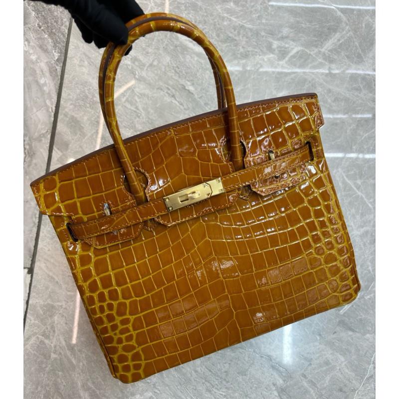 Skórzana torba Platinum do pracy Wzór aligatora Modna torebka Uniwersalna damska Duża skóra bydlęca Stylizacja Jednoramienna Cross-body