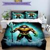 3pcs Trident, Aquaman Cover Set,Soft Comfortable Duvet Cover,Guest Room (1*Duvet Cover + 2*Pillowcases, Without Core) Yy251024053