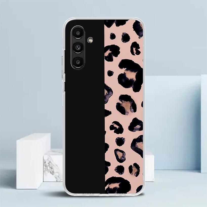 Leopard Print Phone Case For Samsung Galaxy A17 A37 A57 A16 A15 A14 A13 A56 A55 A54 A53 A36 A35 A34 A33 A26 A25 A24 A23 Galaxy A