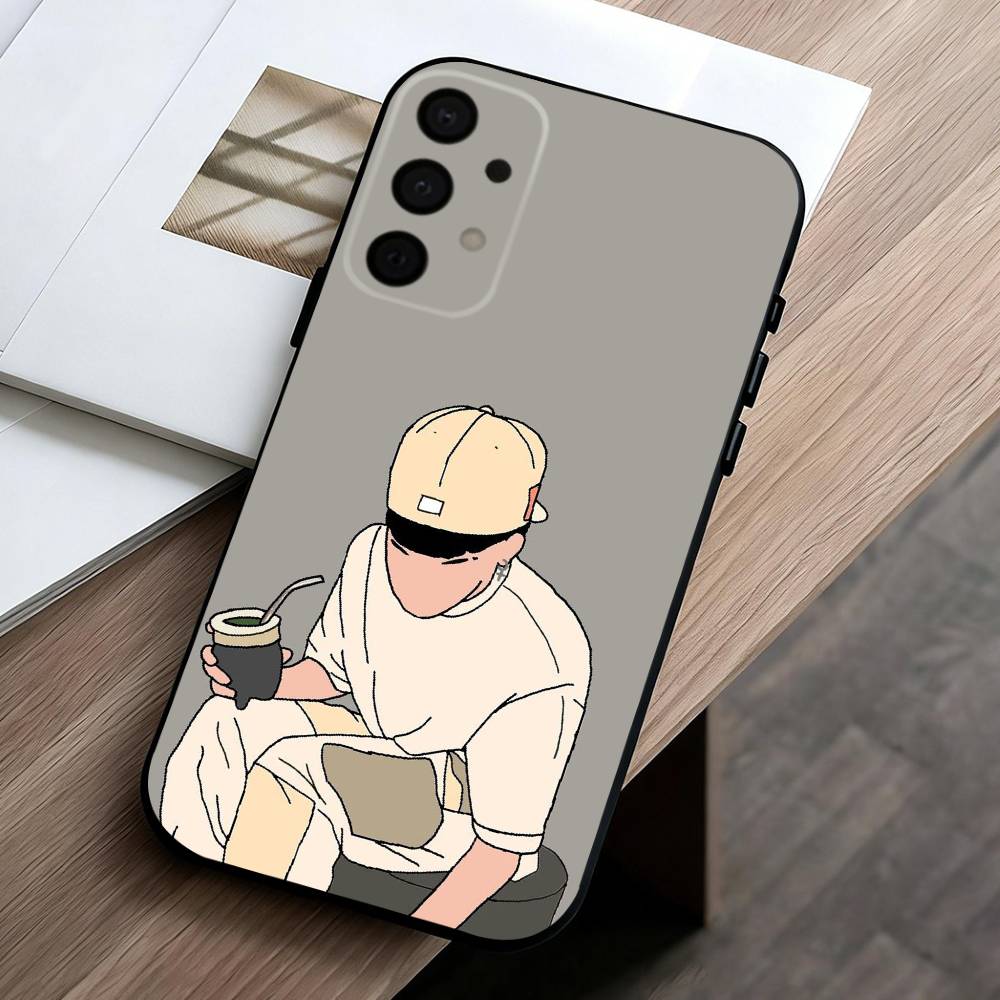 R-Rapper S-Singer M-Milo J Phone Case For Samsung Galaxy A73,A72,A71,A70,A53,A52,A51,Others Soft Black Cover