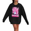 Women's Casual Fashion Long Sleeve Halloween Print Pullover Round Neck Sweatshirt