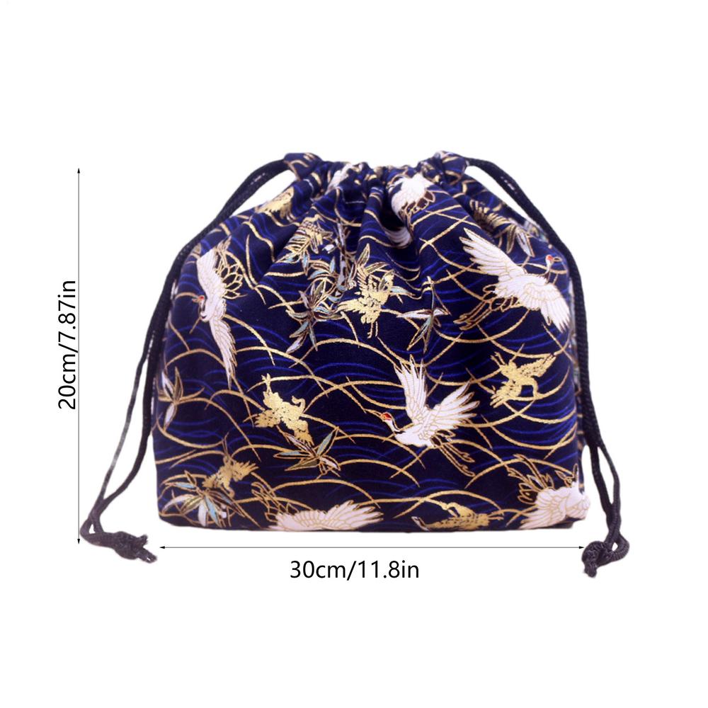 Japanese Style Lunch Box Lunch Handy Bag Drawstring Lunch Bag Portable Lunch Storage Bag Reusable Lunch Tote Bag For Work Picnic