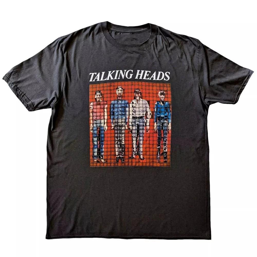 HOT! Talking Heads Pixel Portrait Grey T-Shirt , Size S to 4XL Unisex T-Shirt S