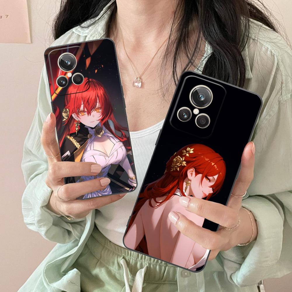 HSR Himeko Matte TPU Mobile Phone Case for Realme GT 8 Neo Pro C75 73 71 C67 65 C55 53 C35 31 C20 15 Colorful Cover