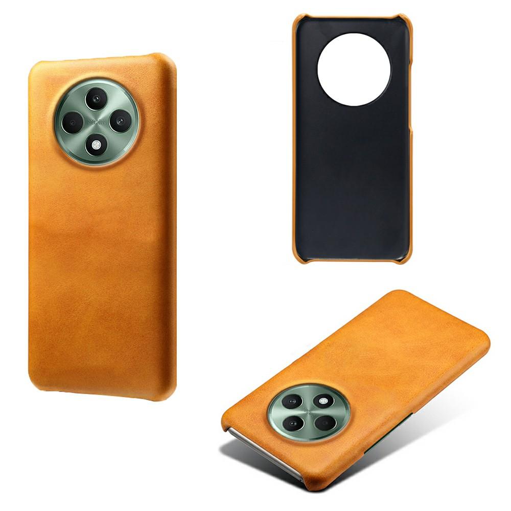 For Oppo Reno12 F 5G Case Calf Texture PU Leather Hard PC Protective Phone Cover