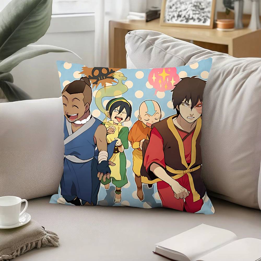 A-Avatar The Last Airbender Throw Pillow Covers Pattern Cushion Cover Suitable For Sofa Bedroom Car Pillow Cover