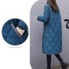 Women's Over-the-knee Jackets, Women's Down Jackets, Mid-length, Large-size Loose and Thick Cotton Jackets