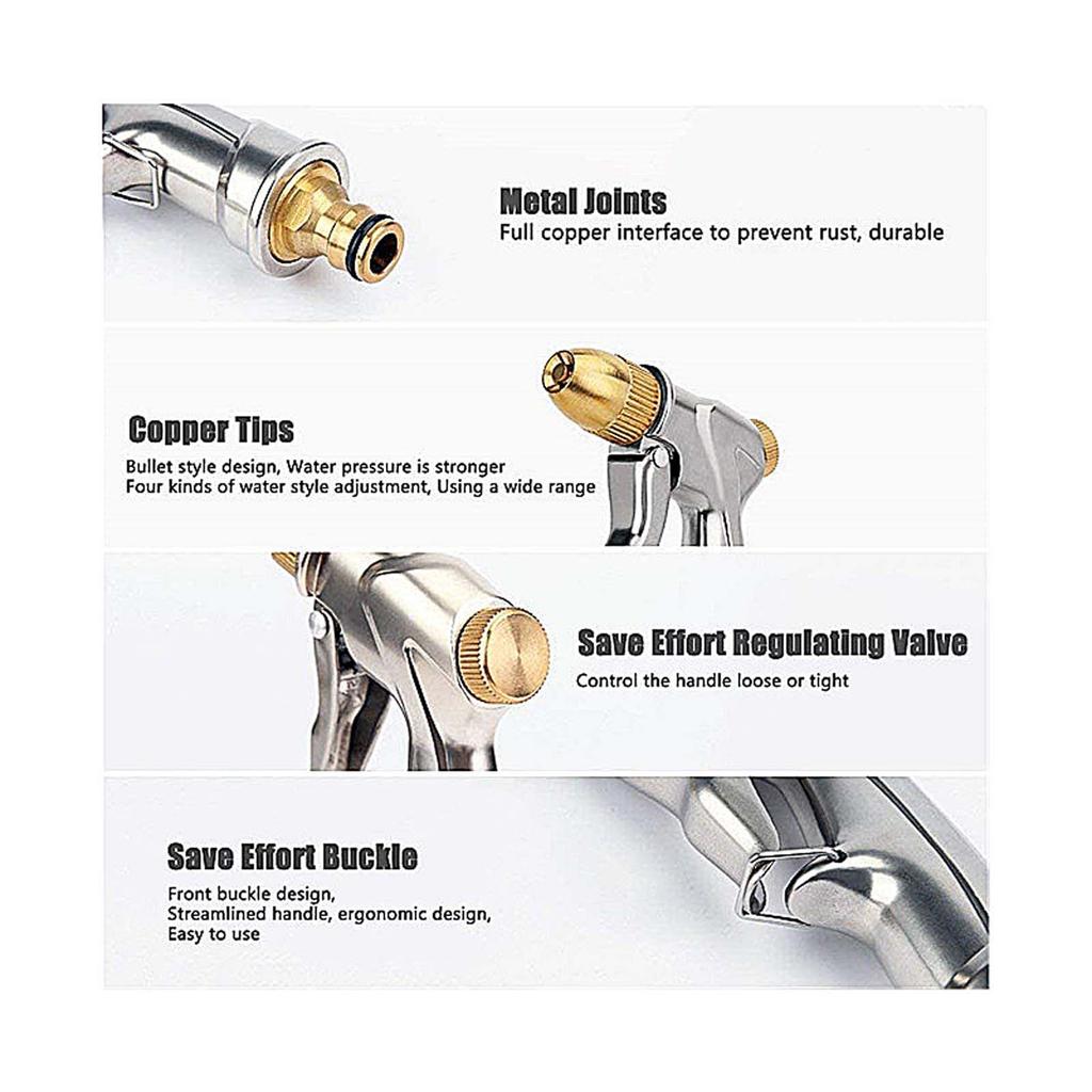 High Pressure Pistol Sprayer For Watering Plants Washing Cars Terraces And Pet